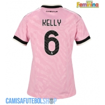 Camisa de time de futebol Juventus Lloyd Kelly #6 Replicas 2º Equipamento Feminina 2026-27 Manga Curta